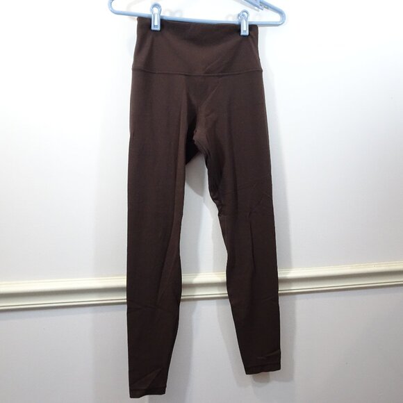 Lululemon Align High Rise 28" Length Leggings Brown LW5CTES Womens Size 6 Nulu - Picture 1 of 5